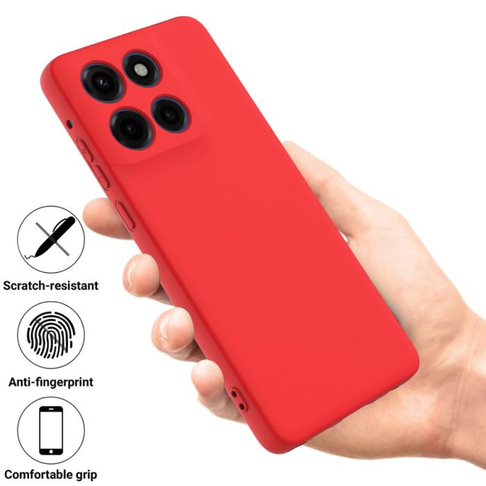 Bild 2, Motorola Edge 60 Stylus Skal Skal Liquid Silikon Röd