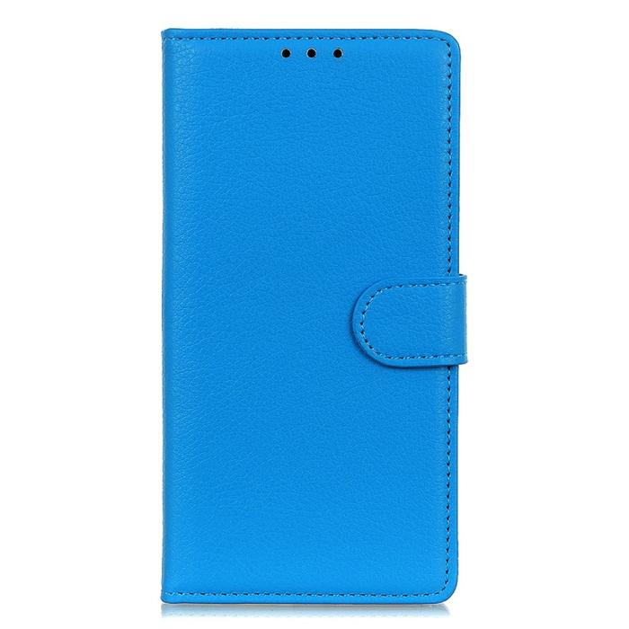 Bild 6, Sony Xperia 1 VII Fodral Litchi Läder Blå