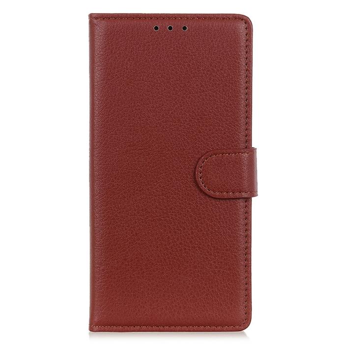 Bild 6, Sony Xperia 1 VII Fodral Litchi Läder Brun