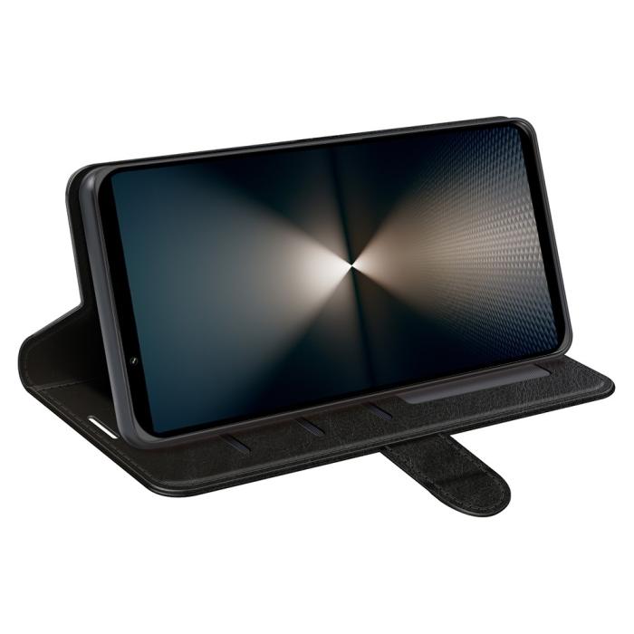 Bild 4, Sony Xperia 1 VII Fodral Crazy Horse Läder Svart