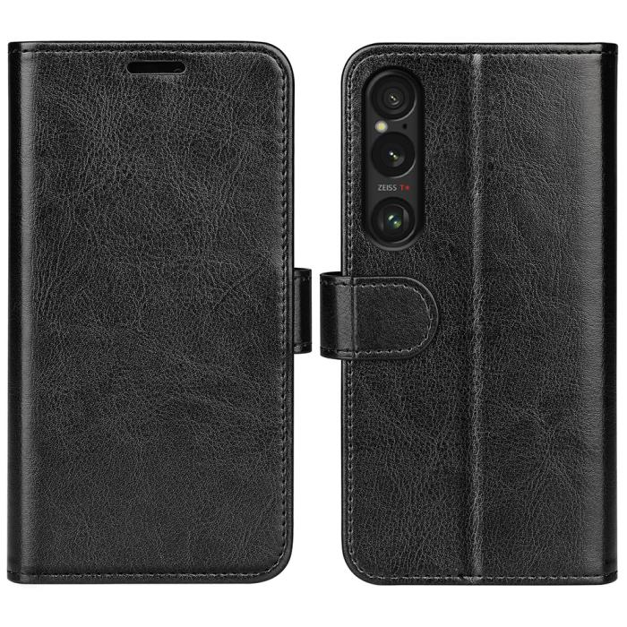 Bild 5, Sony Xperia 1 VII Fodral Crazy Horse Läder Svart