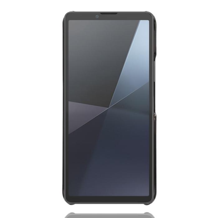 Bild 4, Sony Xperia 10 VII Läderbelagt Skal Med Kortfack Svart