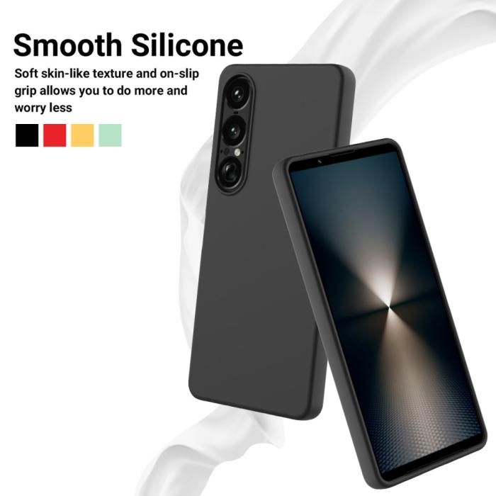 Bild 3, Sony Xperia 1 VII Skal Liquid Silikon Svart