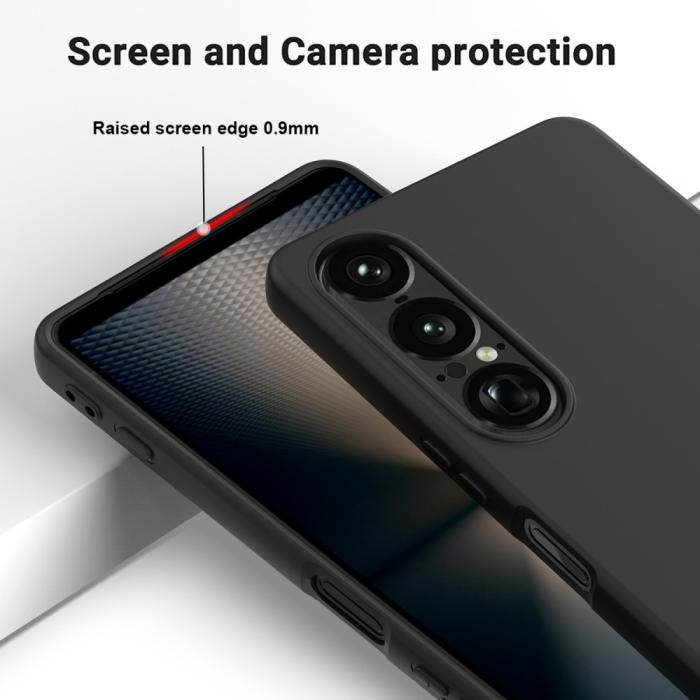 Bild 4, Sony Xperia 1 VII Skal Liquid Silikon Svart