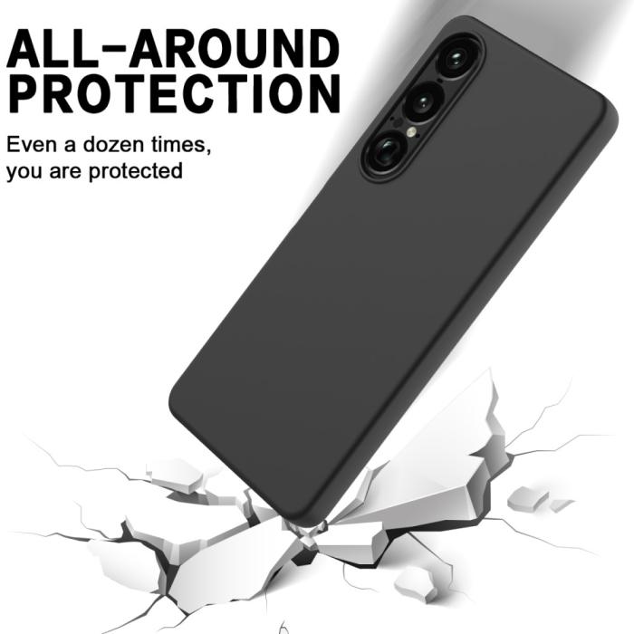 Bild 5, Sony Xperia 1 VII Skal Liquid Silikon Svart