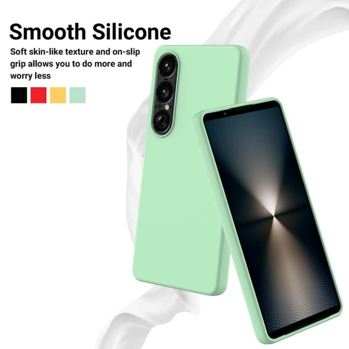 Bild 3, Sony Xperia 1 VII Skal Liquid Silikon Grön