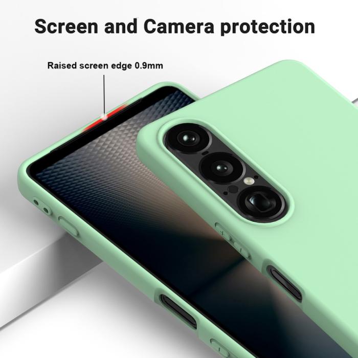 Bild 4, Sony Xperia 1 VII Skal Liquid Silikon Grön