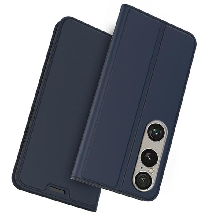 Bild 1, Sony Xperia 1 VII Fodral Flip Läder Blå