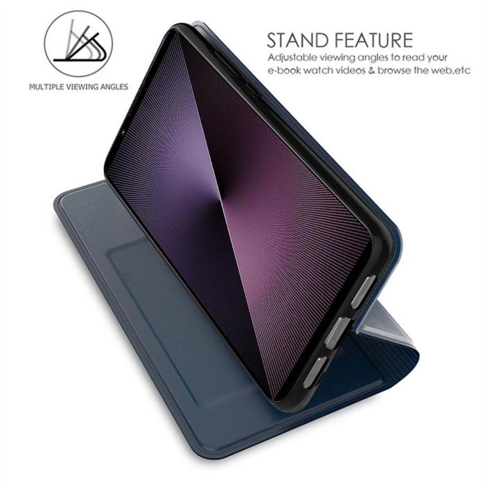 Bild 2, Sony Xperia 1 VII Fodral Flip Läder Blå