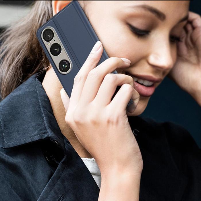 Bild 6, Sony Xperia 1 VII Fodral Flip Läder Blå
