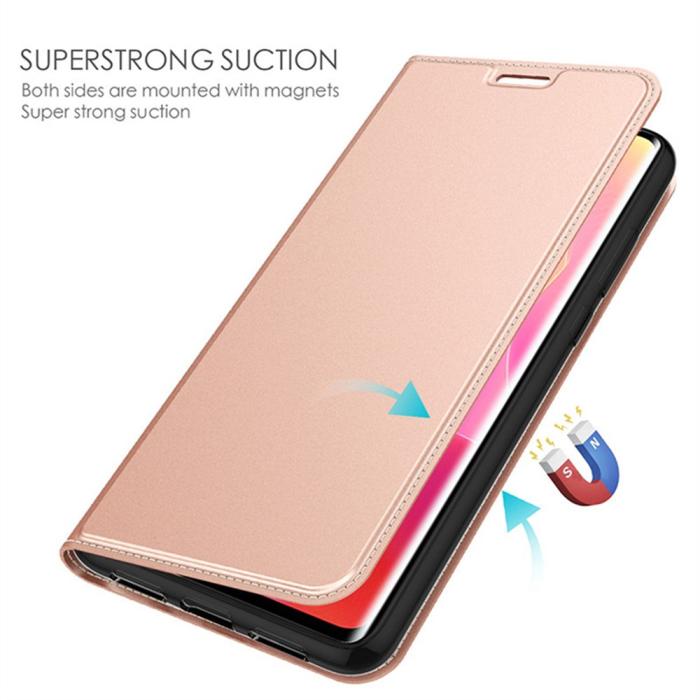 Bild 3, Sony Xperia 1 VII Fodral Flip Läder Roséguld