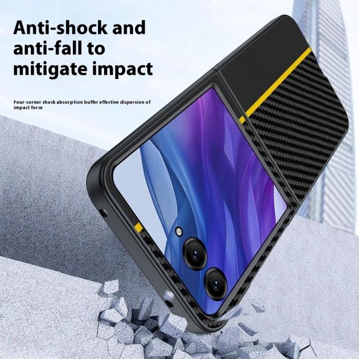 Bild 5, Motorola Razr 60 Ultra Skal Kolfiber Textur Svart