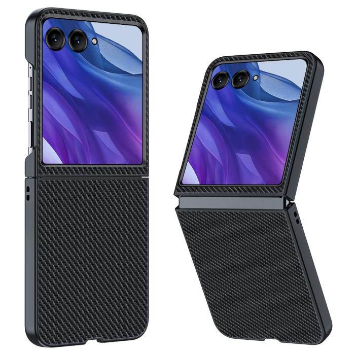 Bild 1, Motorola Razr 60 Ultra Skal Kolfiber Textur Svart