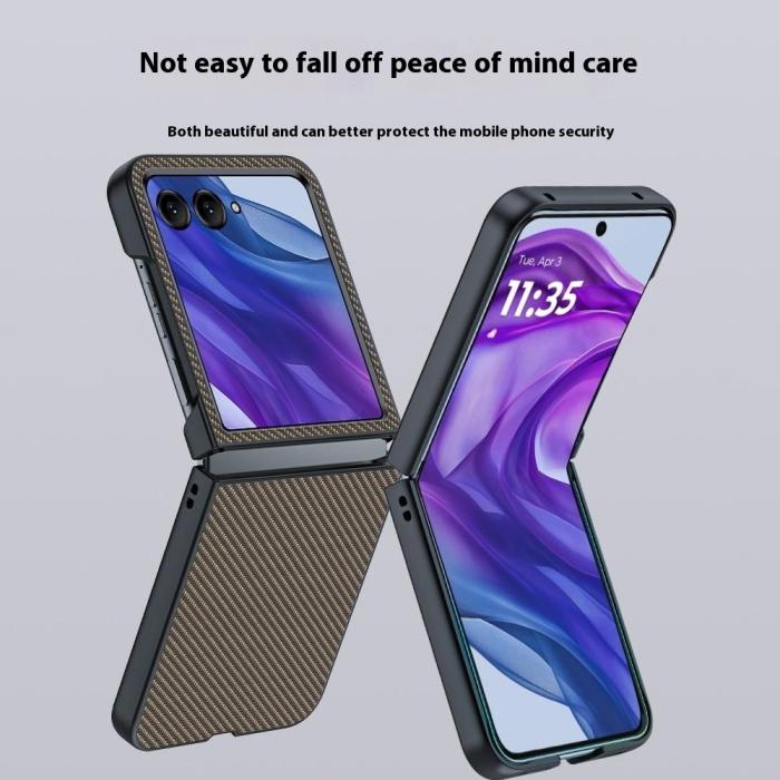 Bild 3, Motorola Razr 60 Ultra Skal Kolfiber Textur Svart