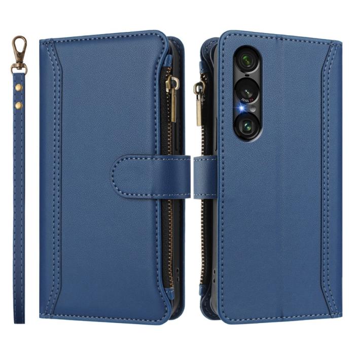 Bild 3, Sony Xperia 1 VII Fodral Multifunktionellt Läder Blå