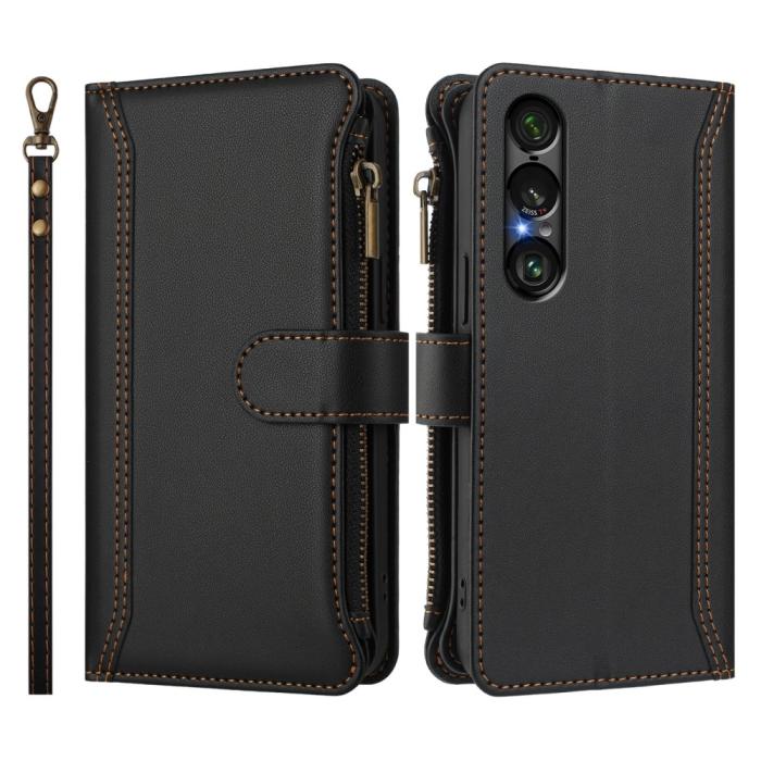 Bild 3, Sony Xperia 1 VII Fodral Multifunktionellt Läder Svart