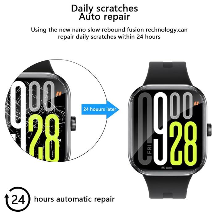 Bild 3, Xiaomi Redmi Watch 5 3-PACK Skärmskydd TPU