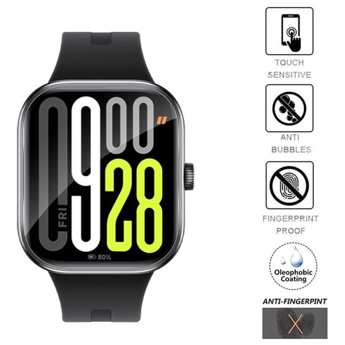 Bild 4, Xiaomi Redmi Watch 5 3-PACK Skärmskydd TPU
