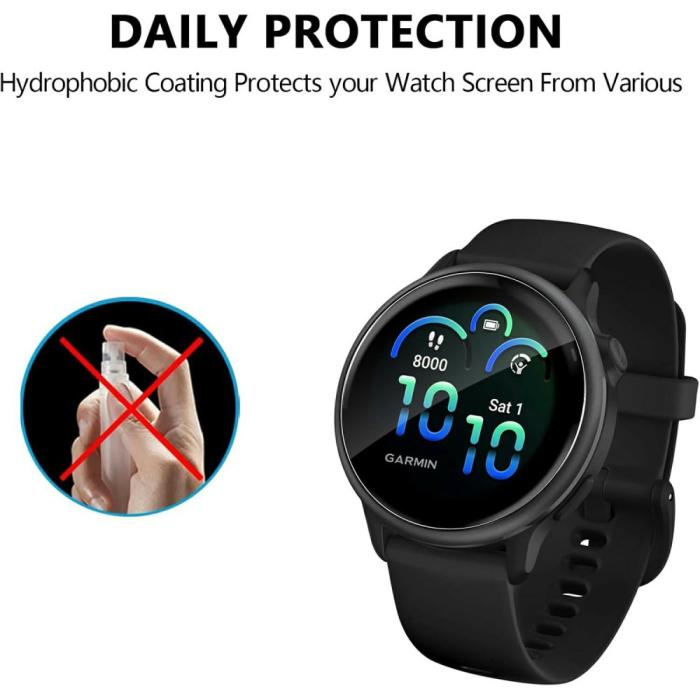Bild 4, Garmin Vivoactive 6 3-PACK Skärmskydd TPU