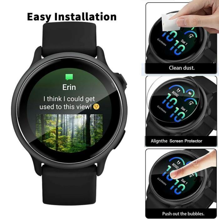 Bild 5, Garmin Vivoactive 6 3-PACK Skärmskydd TPU