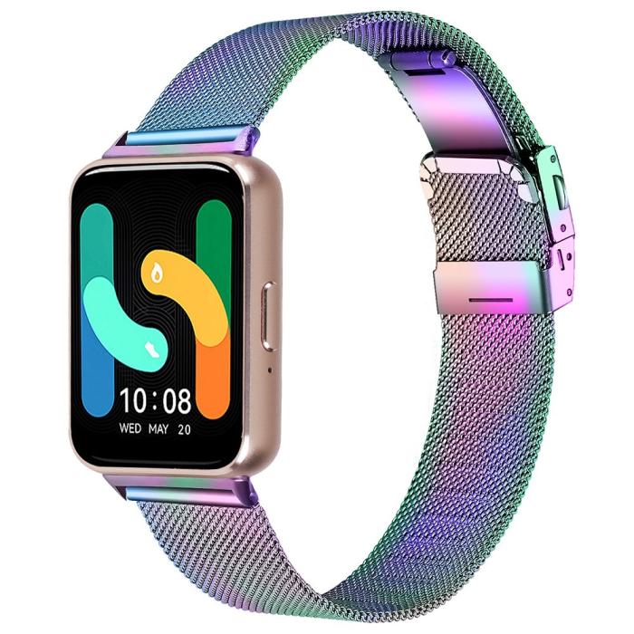 Bild 2, Samsung Galaxy Watch Fit 3 Klockarmband Milanese Oil Fade
