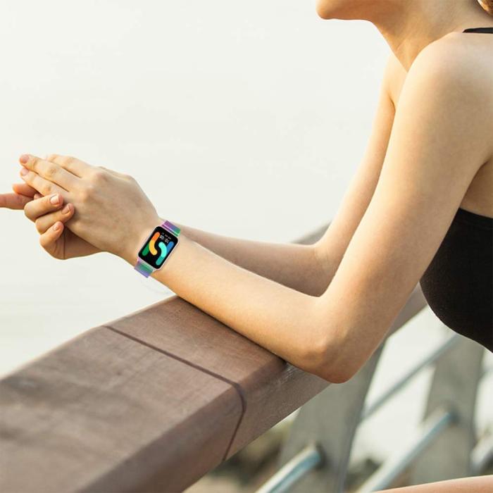 Bild 4, Samsung Galaxy Watch Fit 3 Klockarmband Milanese Oil Fade