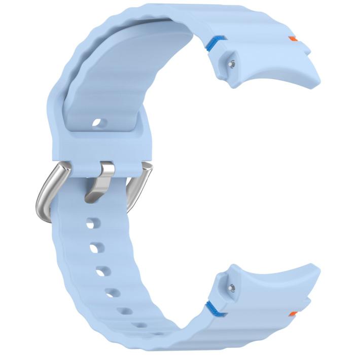 Bild 3, Galaxy Watch 5/5 Pro/6/7/FE Armband Silikon Wave Design