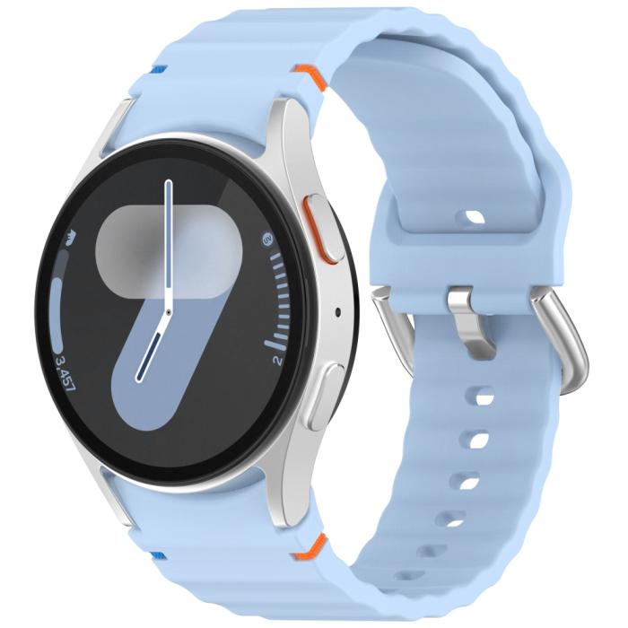 Bild 4, Galaxy Watch 5/5 Pro/6/7/FE Armband Silikon Wave Design