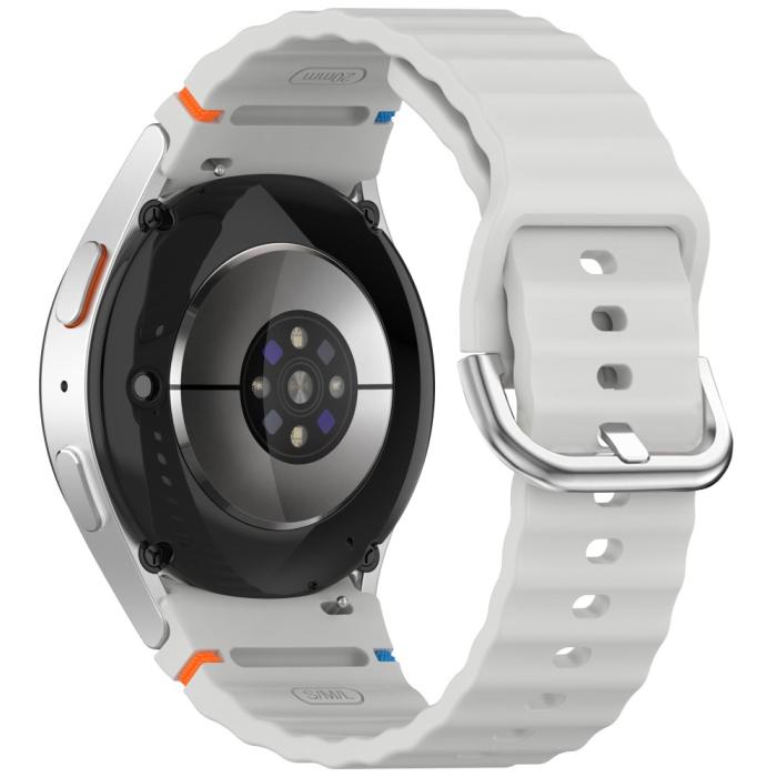 Bild 1, Galaxy Watch 5/5 Pro/6/7/FE Armband Silikon Wave Design