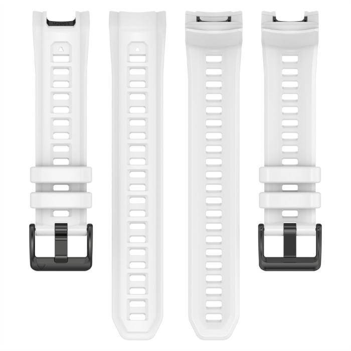 Bild 4, Garmin Instinct 3 45 mm Klockarmband Silikon Vit