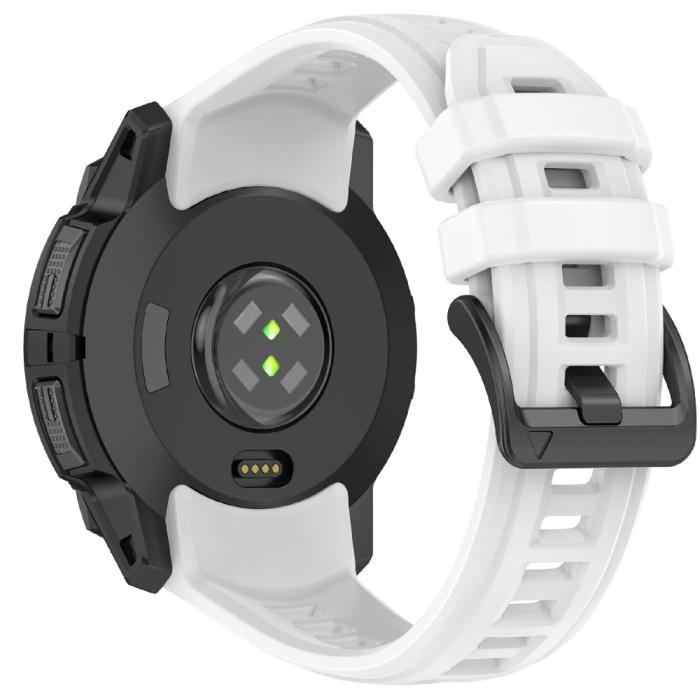 Bild 1, Garmin Instinct 3 50 mm Klockarmband Silikon Vit