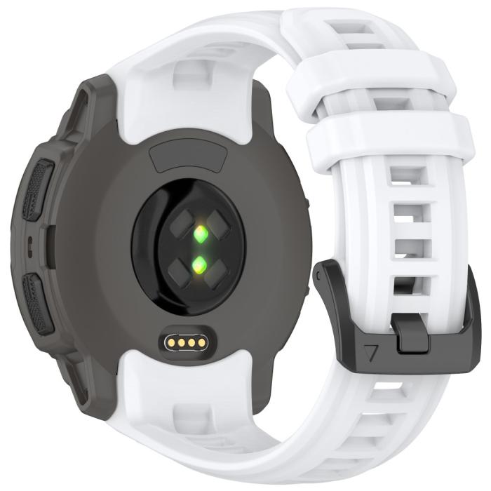 Bild 1, Garmin Instinct E 45 mm Klockarmband Silikon Vit