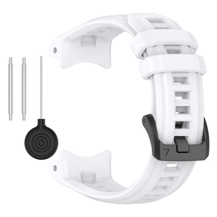 Bild 2, Garmin Instinct E 45 mm Klockarmband Silikon Vit