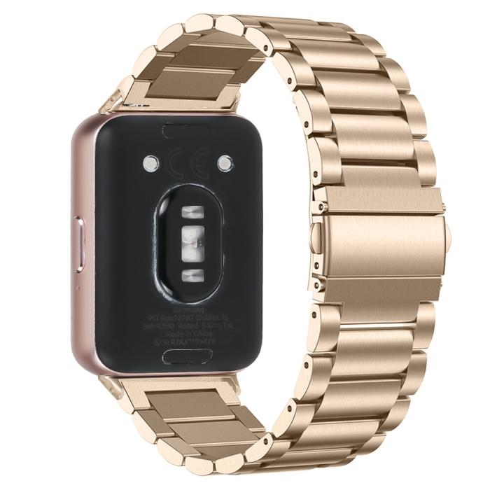 Bild 1, Samsung Galaxy Watch Fit 3 Armband Rostfritt Stål Guld