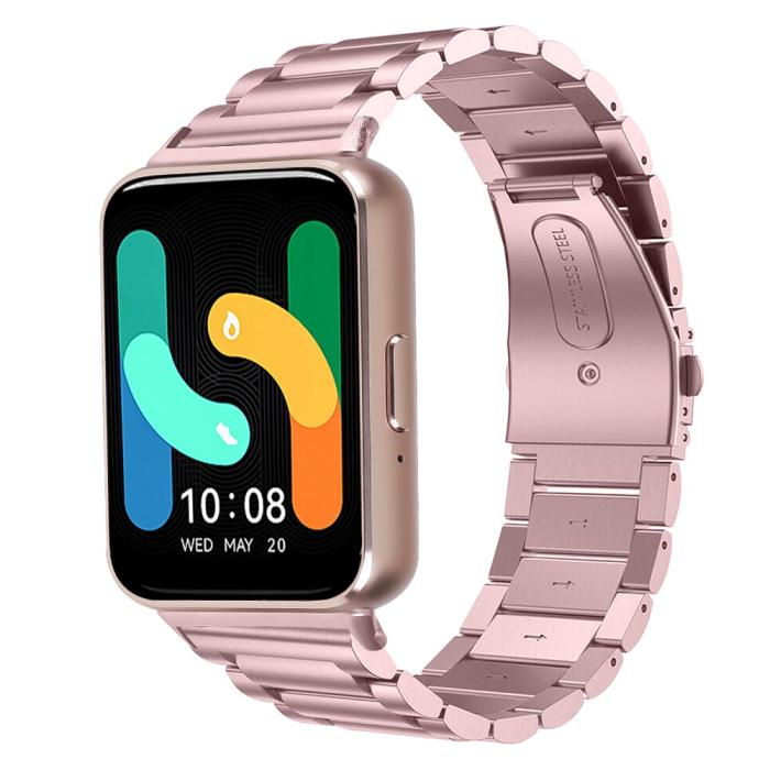 Bild 4, Samsung Galaxy Watch Fit 3 Armband Rostfritt Stål Roséguld