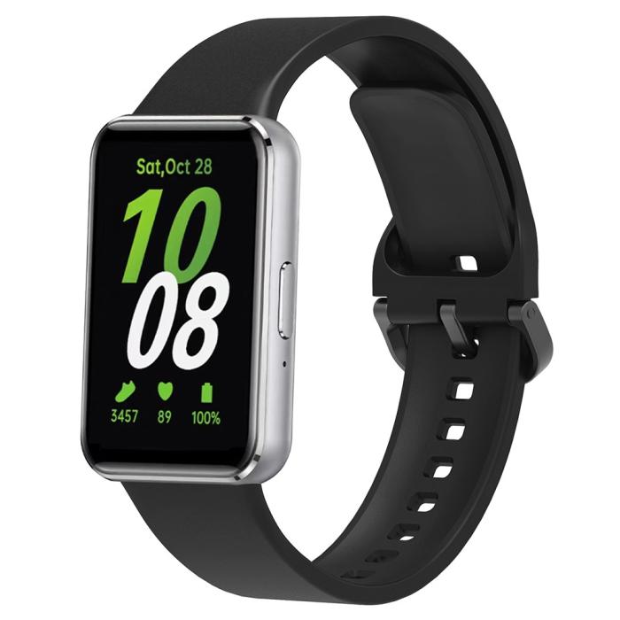 Bild 2, Samsung Galaxy Watch Fit 3 Skal / Armband Silikon Svart