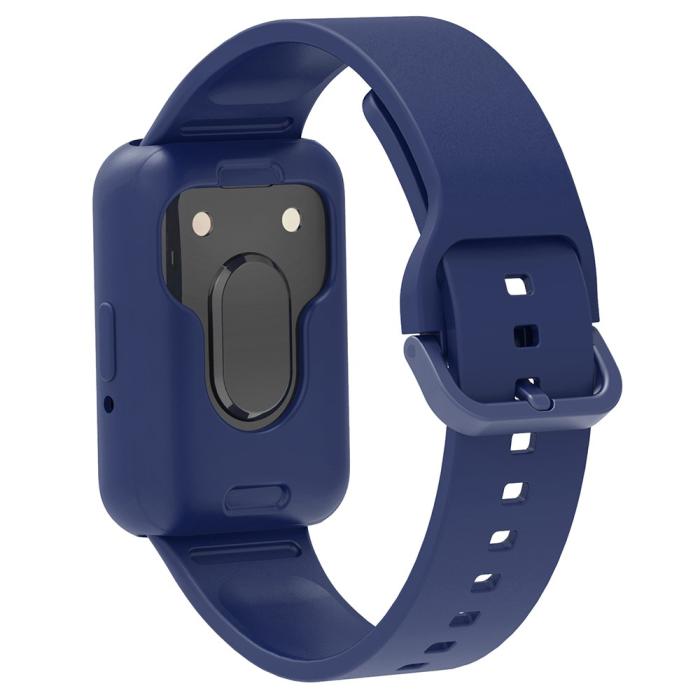 Bild 1, Samsung Galaxy Watch Fit 3 Skal / Armband Silikon Blå