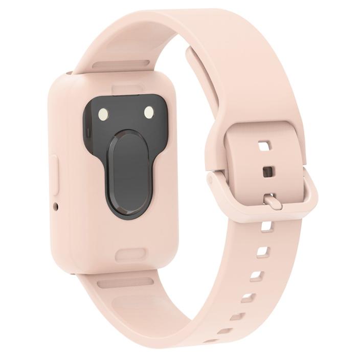 Bild 1, Samsung Galaxy Watch Fit 3 Skal / Armband Silikon Rosa