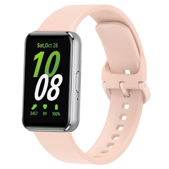 Bild 2, Samsung Galaxy Watch Fit 3 Skal / Armband Silikon Rosa