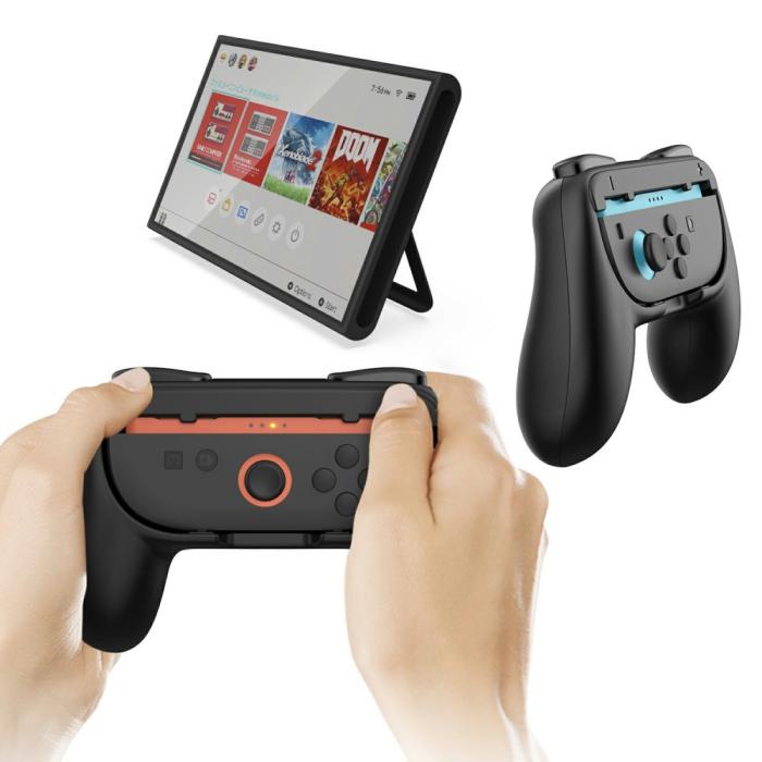 Bild 2, DOBE 2 st Nintendo Switch 2 Joy-Con Grip Svart