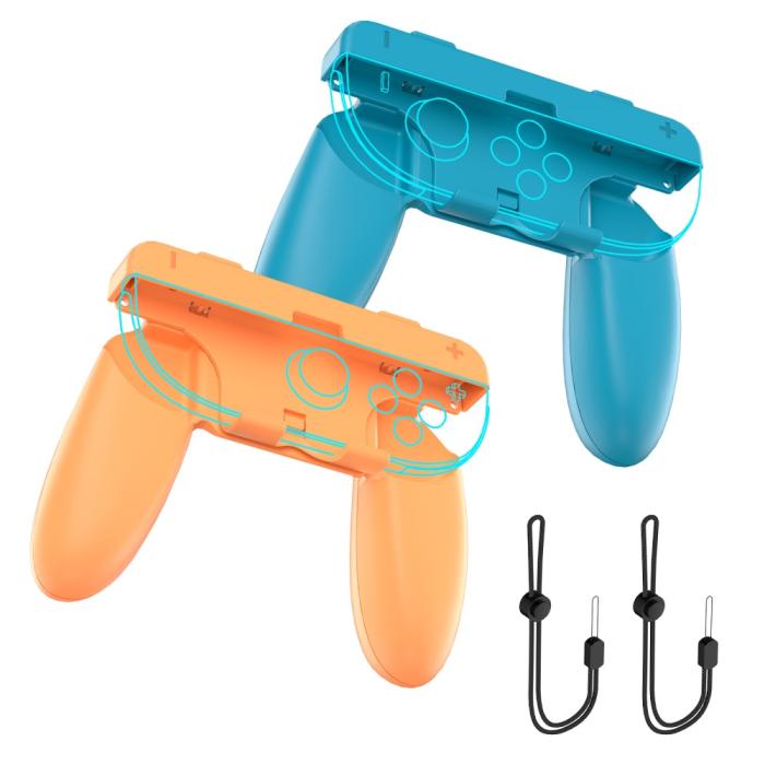 Bild 2, JYS 2 st Nintendo Switch 2 Joy-Con Grip Blå / Röd