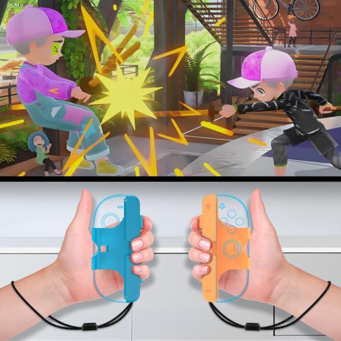 Bild 3, JYS 2 st Nintendo Switch 2 Joy-Con Grip Blå / Röd