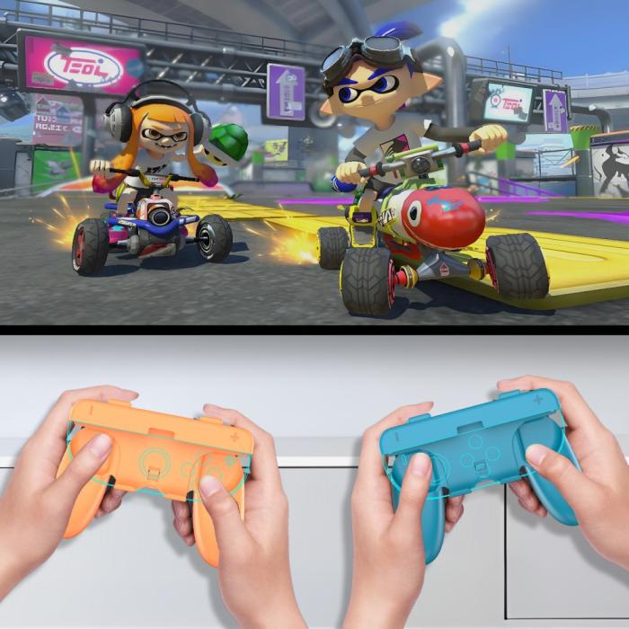 Bild 4, JYS 2 st Nintendo Switch 2 Joy-Con Grip Blå / Röd