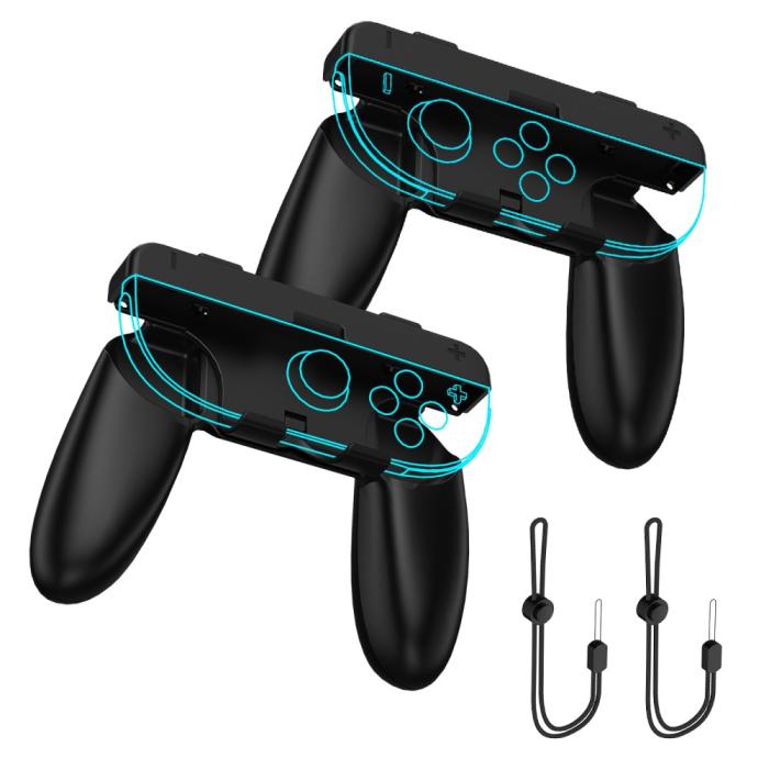 Bild 2, JYS 2 st Nintendo Switch 2 Joy-Con Grip Svart