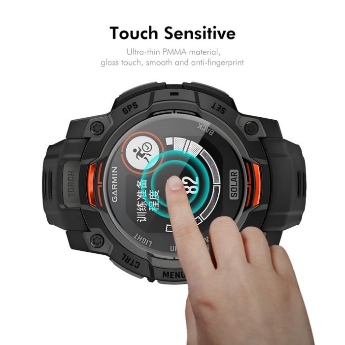 Bild 4, ENKAY Garmin Instinct E 45 mm 2-PACK Skärmskydd Heltäckande