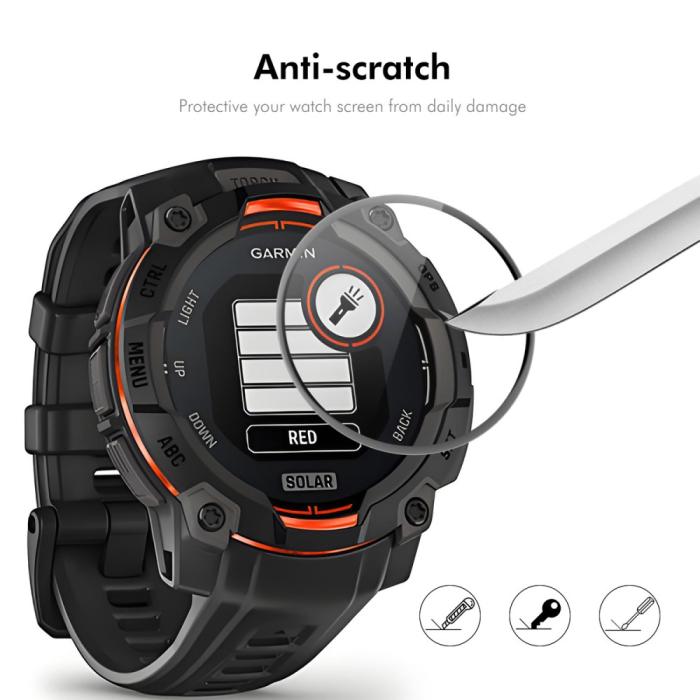 Bild 5, ENKAY Garmin Instinct E 45 mm 2-PACK Skärmskydd Heltäckande