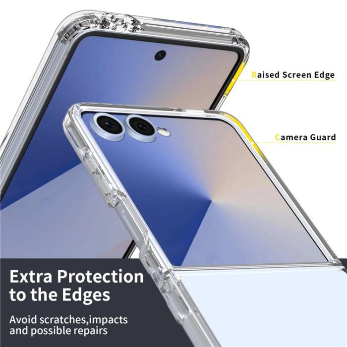 Bild 3, Samsung Galaxy Z Flip 7 Skal TPU / Akryl Transparent