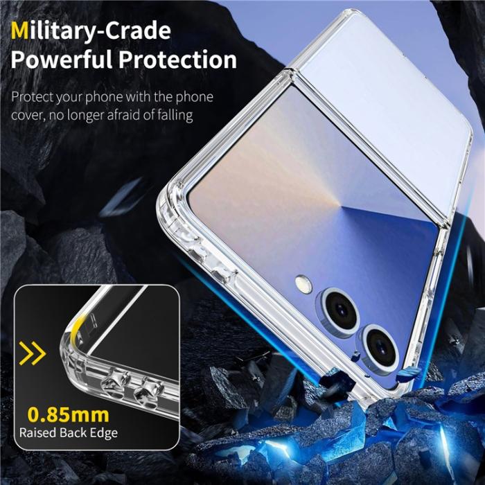 Bild 4, Samsung Galaxy Z Flip 7 Skal TPU / Akryl Transparent