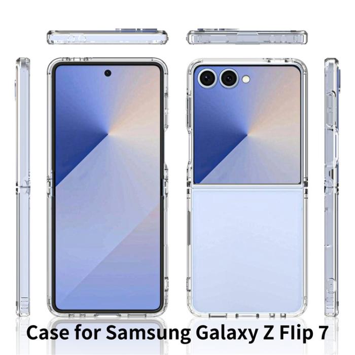 Bild 5, Samsung Galaxy Z Flip 7 Skal TPU / Akryl Transparent