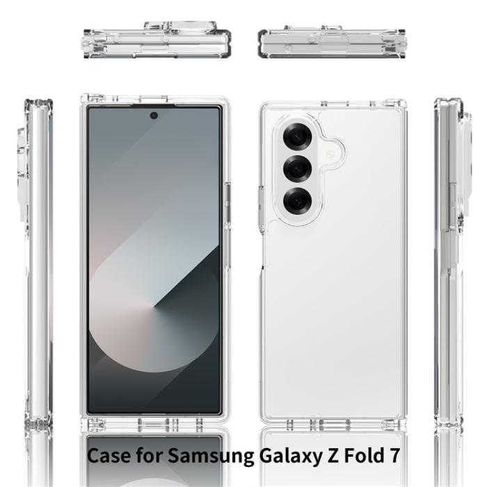 Bild 5, Samsung Galaxy Z Fold 7 Skal TPU / Akryl Transparent